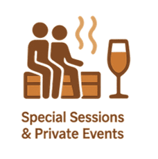 private events, parties and special occasions and special sessions at Sauna Geneve - icon